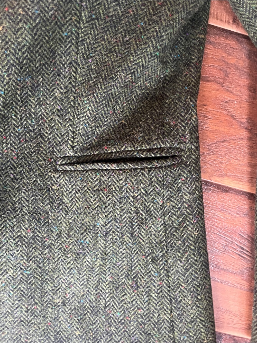 J. Crew Green Herringbone Women's Blazer - Size 2 - Picture 7 of 10